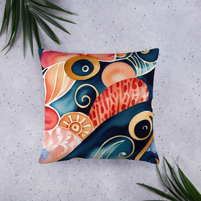 NGC Blue Fantasy Reversible Pillow