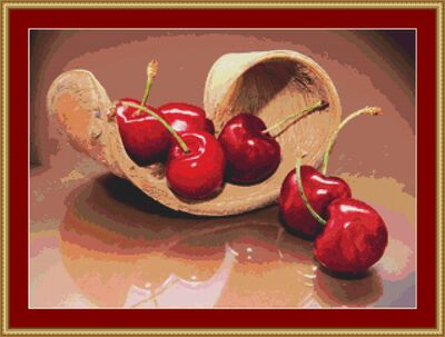 Cherries Cross Stitch Pattern