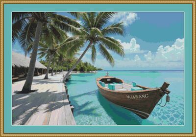 Maldives Cross Stitch Pattern
