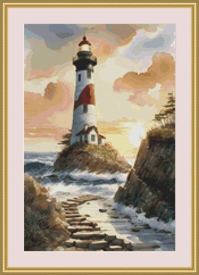 Lighthouse Cross Stitch Pattern