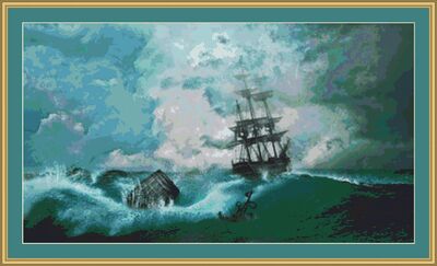 Shipwreck Cross Stitch Pattern