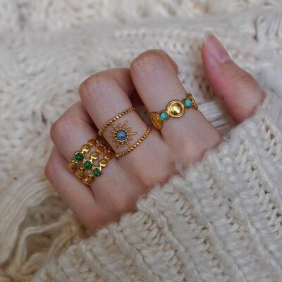 Gold Knuckle Rings Set for Women Girls