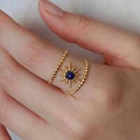 Gold Knuckle Rings Set for Women Girls - Thumbnail 3