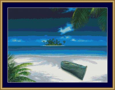 Beached Cross Stitch Pattern