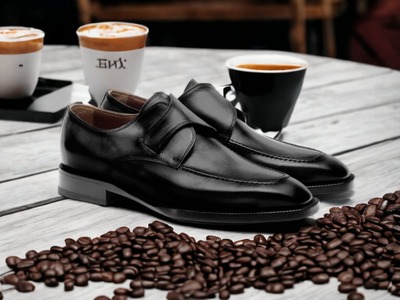 Handmade Fashion Men's Black Leather Monk Strap Office Shoes