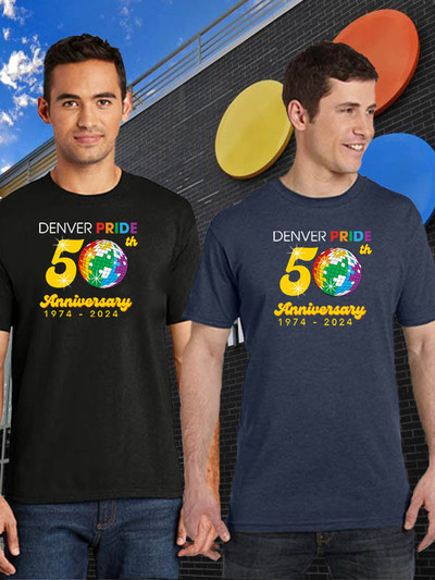 Denver Pride 50th Anniversary Official Unisex t-shirt