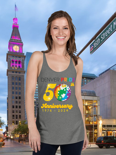 Denver Pride 2024. Women's Racerback Tank