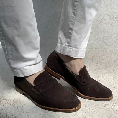 Brown Really Awesome Stylish Pattern Handmade Loafers Slips On Moccasin Shoes