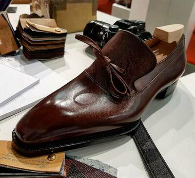 Handmade Men brown leather loafers, Men slipons, Men's loafers shoes, Men style
