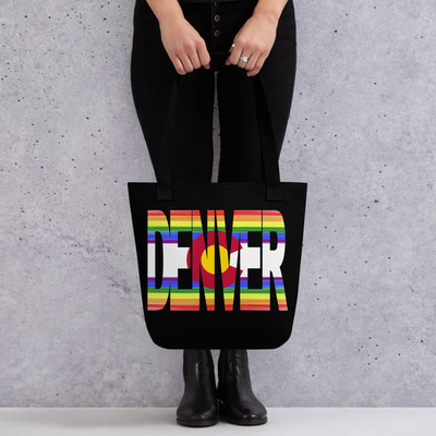 Denver CO Rainbow Flag Tote bag