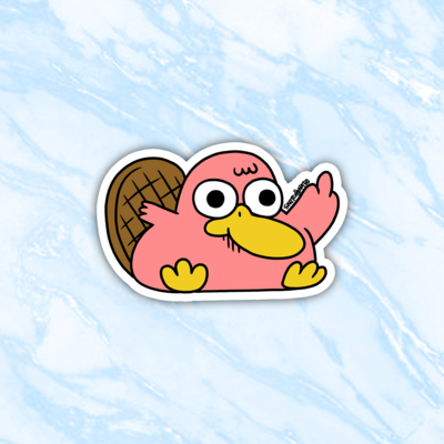 Platypus Flip sticker