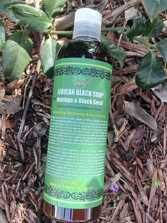 Moringa & Black Seed Liquid Black Soap 13oz