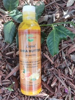 Orange & Ginger Liquid Shea Butter 8oz