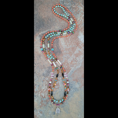 EGYPTIAN GODDESS ๐๐ซ GLOW IN THE DARK CRYSTAL & GEMSTONE HANDMADE WAIST BEAD SET BY Nubian Collection Artwear ๐จ