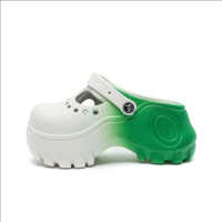 Fashionable Gradient Outerwear Increased Thick Sole Two-Wear Baotou Slippers Non-Slip Seaside Vacation Beach Sandals for Women - Thumbnail 7