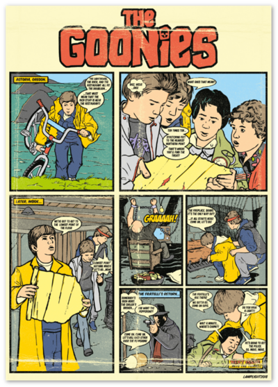 Goonies Movie Print, Poster (Goondocks / Chunk / Sloth / Astoria / 80s Movies)