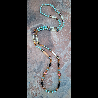 EGYPTIAN GLOW ๐ (Blue) GLOW IN THE DARK CRYSTAL HANDMADE WAIST BEADS BY Nubian Collection Artwear ๐จ