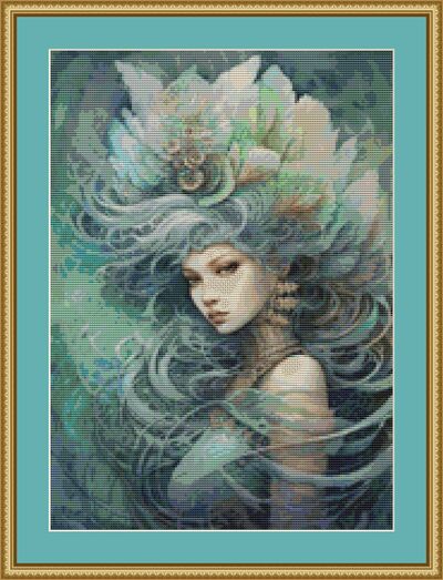 Mermaid Cross Stitch Pattern