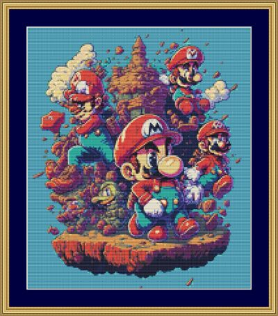 Mario Cross Stitch Pattern