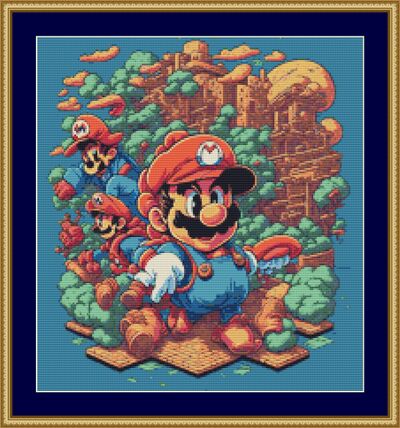 Mario II Cross Stitch Pattern