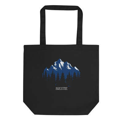 Breathe Mountains Eco Tote Bag