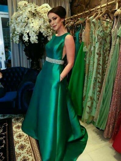 Simple Green Prom Dress Formal Gown Party Dress