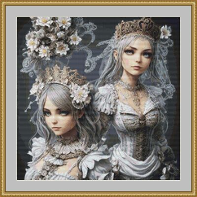 Fairytale Princesses Cross Stitch Patttern