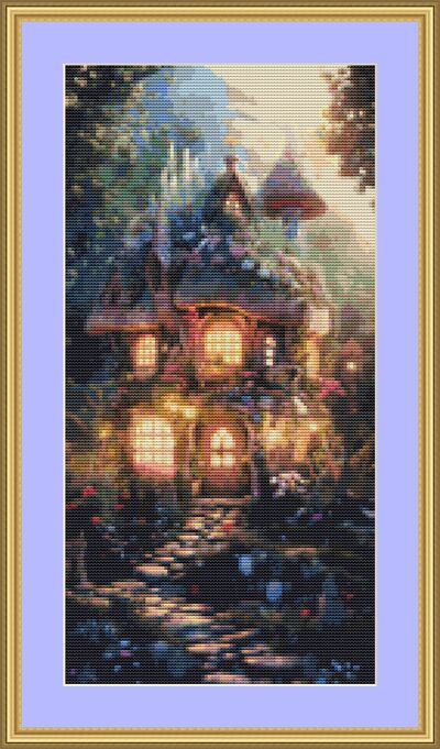 Fairytale House Cross Stitch Pattern