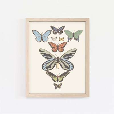 Catching Butterflies 1 Print