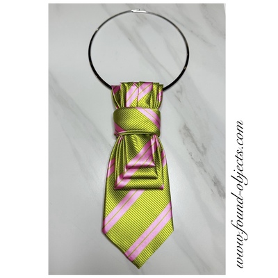 Matsu Cravate - pink & green