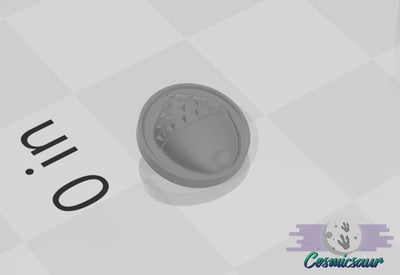 Bilbo Acorn Button FILE ONLY