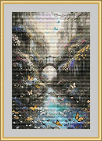 Fairytale Bridge Cross Stitch Pattern
