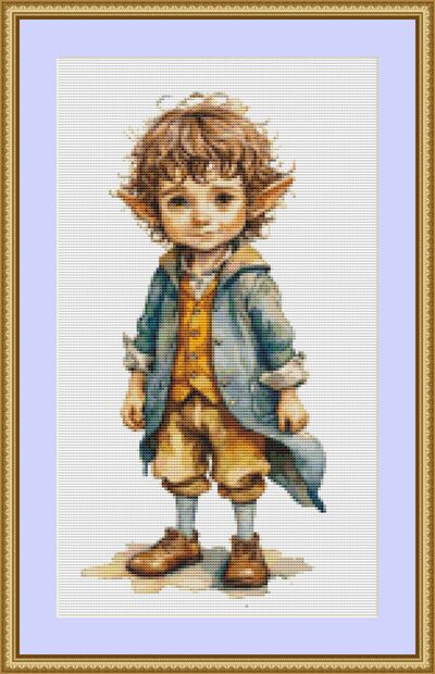 Elf Boy 4 Cross Stitch Pattern