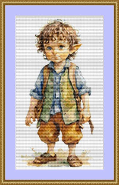 Elf Boy 1 Cross Stitch Pattern