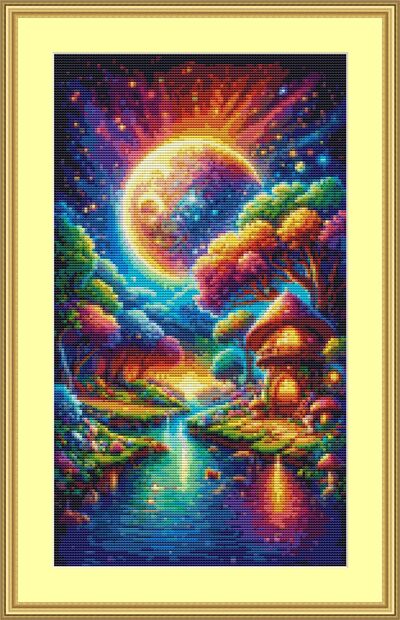 Colourful World Cross Stitch Pattern