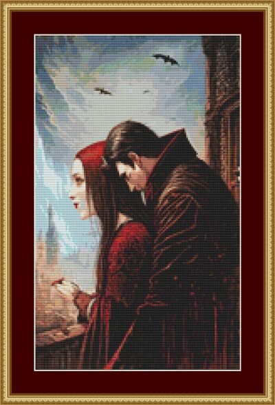 Vampires Cross Stitch Pattern