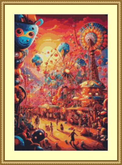 Carnival Cross Stitch Pattern
