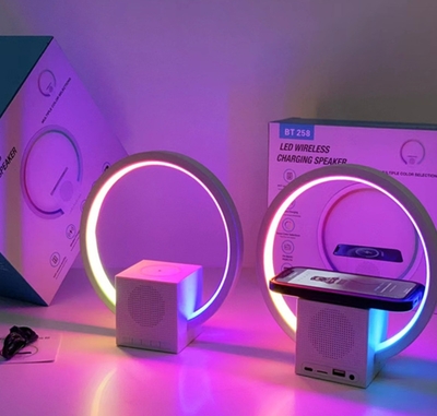 Smart Ambience Light Bluetooth Speaker Wireless Charger