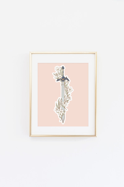 Zelda Sword Print