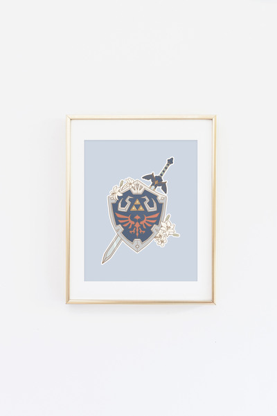 Sword and Shield Print