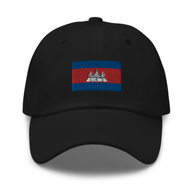 Scaled Up Khmer Flag Dad Hat