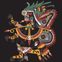 Itzpapalotl Black T-Shirt - Thumbnail 1