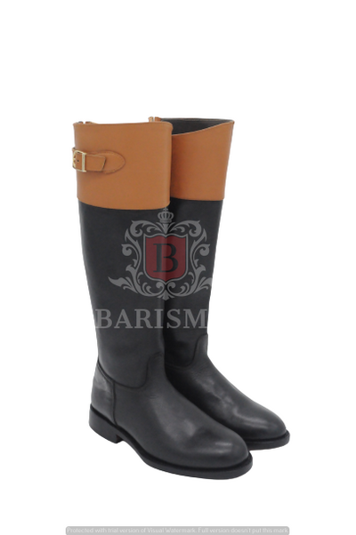 Handmade Black Leather Equestrian Riding Boots For Men leather Riding boots