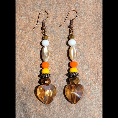 QUEEN NANDI ๐๐ฏโจ๏ธ HANDMADE CRYSTAL & SHELL EARRINGS ๐ซ By Nubian Collection Artwear ๐จ