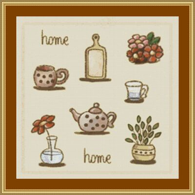 Home Cross Stitch Pattern