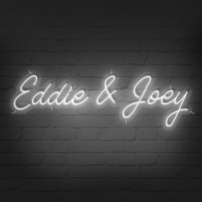 Two First Name Neon Sign WNS012