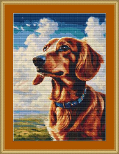 Dachshund Cross Stitch Pattern