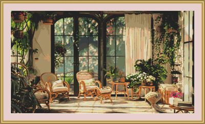 Conservatory Cross Stitch Pattern