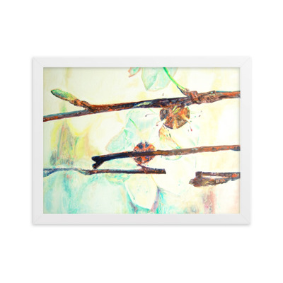 Framed matte paper poster - Life Continues