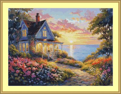 By The Sea Cross Stitch Pattern